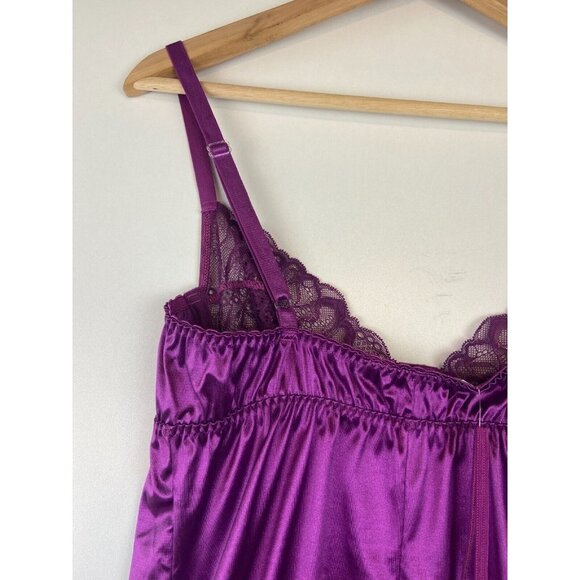 The Escanté Collection Women's Nightdress & Thong Raspberry Color Size X… - Picture 7 of 12